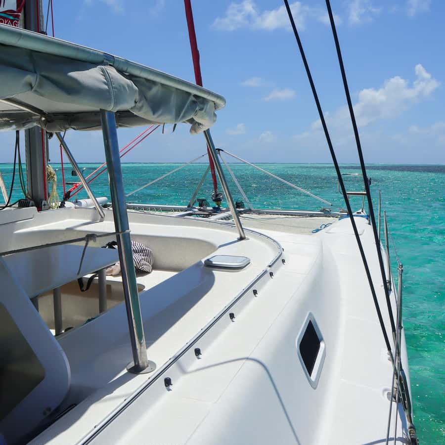 Catamaran trip to Ile Aux Cerfs With Two Way Transportation - The waterfall stop: a welcome break from boat and beach heat