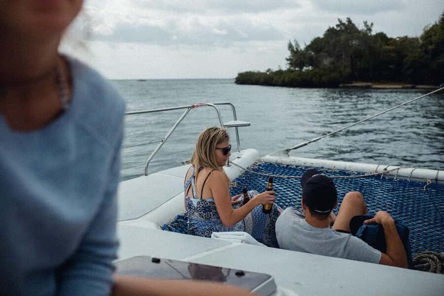 Full-day Catamaran Cruise to Ile aux Cerfs with Lunch - Catamaran Cruise Along the East Coast, Plus Snorkeling Stops