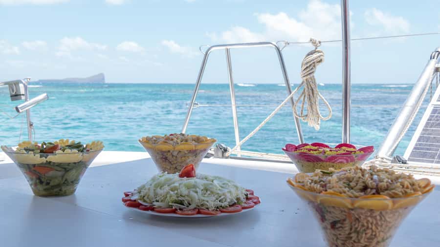 Full Day Catamaran Luxury Cruise to Northern Islands w Lunch - Snorkelling: Included Gear, Two Water Stops, and a Weather Reality Check