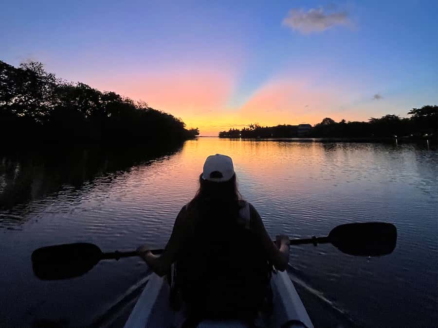 Guided Sundowner Kayak Tour - Sundowner Timing on the Tamarin River Works Because Dusk Changes Everything