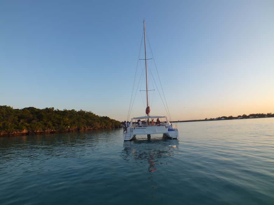 Ile aux Aigrettes: Private Sunset Cruise Tour - Anchoring Off Isle aux Aigrettes Nature Reserve for Sunset
