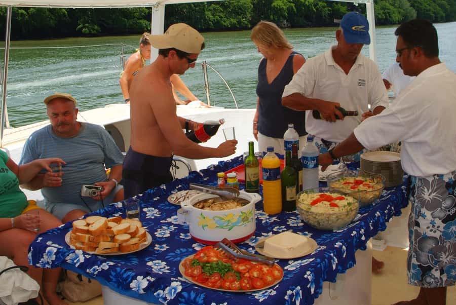 Ile Aux Cerfs Catamaran Cruise sailing from Mahebourg - Grand River South East Waterfall: A Scenic Stop That Breaks Up the Sea Time