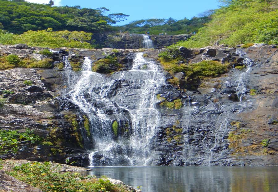 Mauritius: 7 Waterfalls Hike with Lunch and Hotel Transfers - Tamarind Falls: the water reward at the end of the work