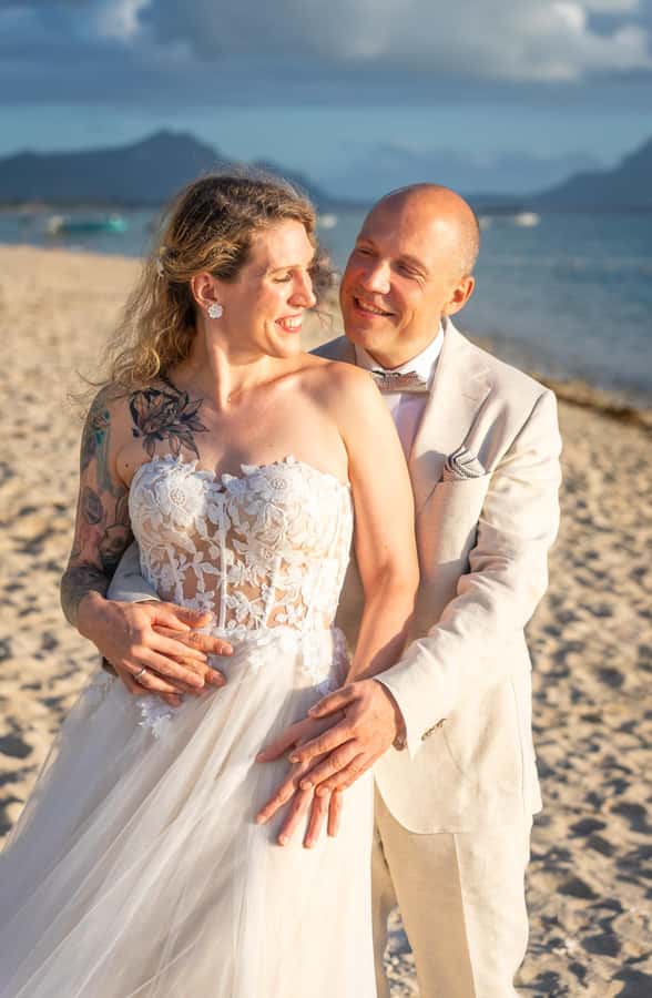 Mauritius: Sunset photoshoot (Honeymoon/family shoots) - Golden hour portraits on Mauritius beaches, with room to breathe