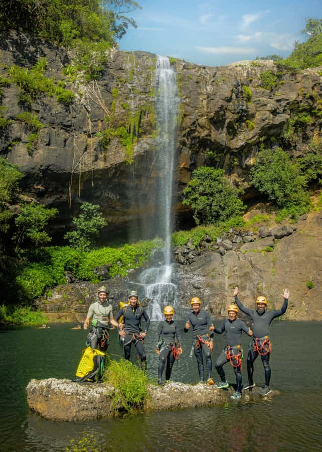 Mauritius: Tamarind Falls Canyoning Adventure - Gear, wetsuit, and the smart extras: waterproof pouch and photos