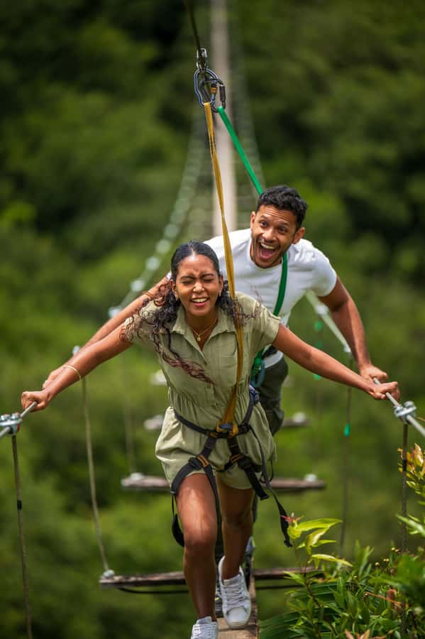 Mauritius: Vallé Advenature Park, Nepalese Bridge - Photo tips for the Nepalese Bridge and the best angles to plan