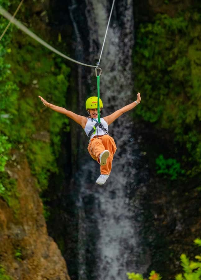 Mauritius: Vallé Advenature Park: Waterfall Zipline - The views: emerald forest, cascading waterfalls, and that feeling of flying
