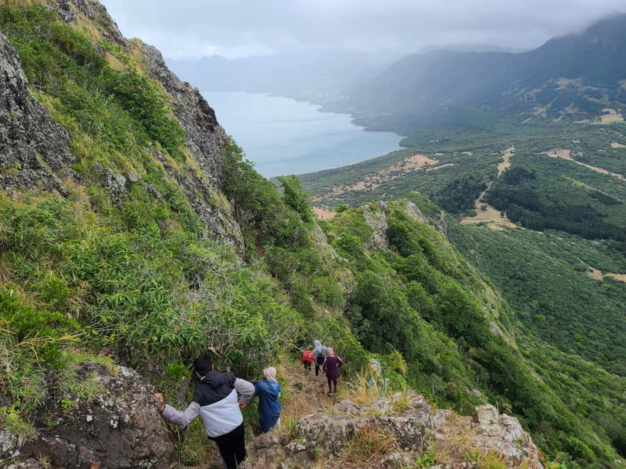 PRIVATE LeMorne Mountain Picturesque Hike-UNESCO Recognised - Summit time: Chamarel mountains, ocean views, and real photo breaks