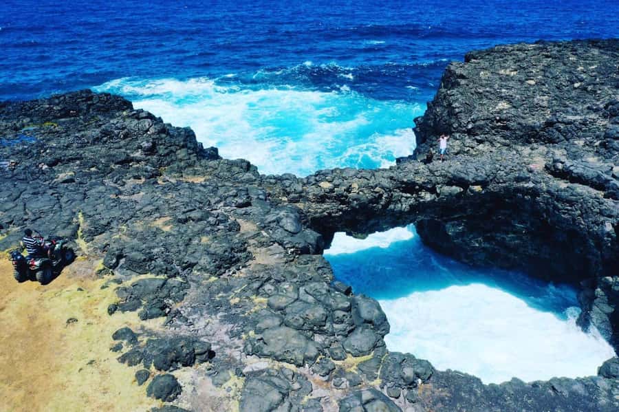 South Of Mauritius Quadbike and Snorkeling Blue Bay - Blue Bay by glass-bottom boat, then snorkeling: how the sea time is staged