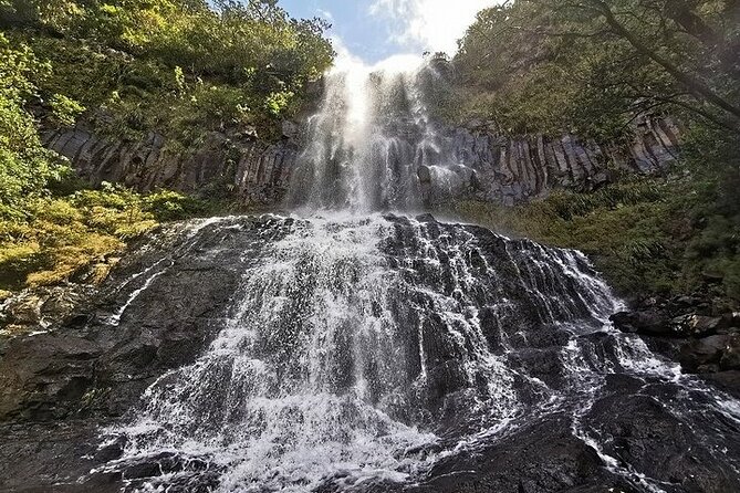 South-West of Mauritius Private Full-Day Scenic Tour - Chamouny Waterfall at Valle Advenature Park: the included finish with a single-drop wow