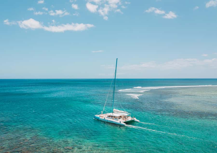 Southwest of Mauritius: Catamaran Cruise w/ Snorkeling - Tamarin Bay dolphin time, spinner dolphins included