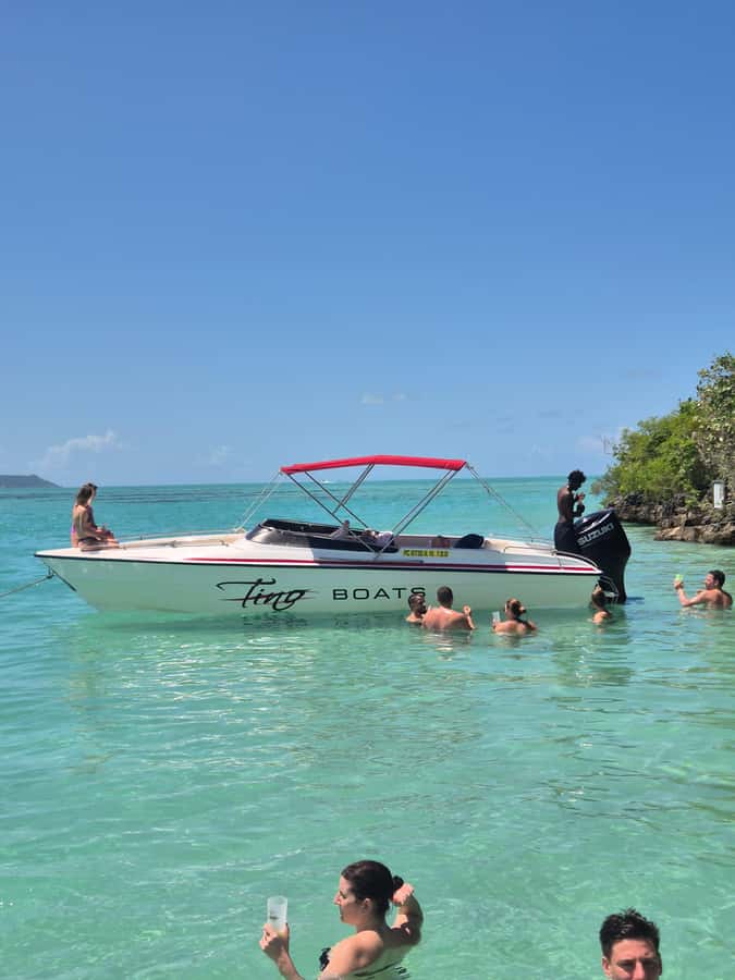 Trou D'Eau Douce: 5 island tour Mauritius with lunch/drinks - Check-in at Blue Alizé Catamaran, and what to do about boat comfort