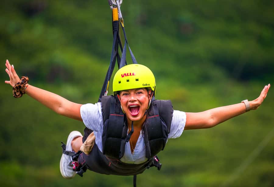 Vallé Advenature Park: Signature Zipline - The 1.5 km ride itself: what you’ll see from above