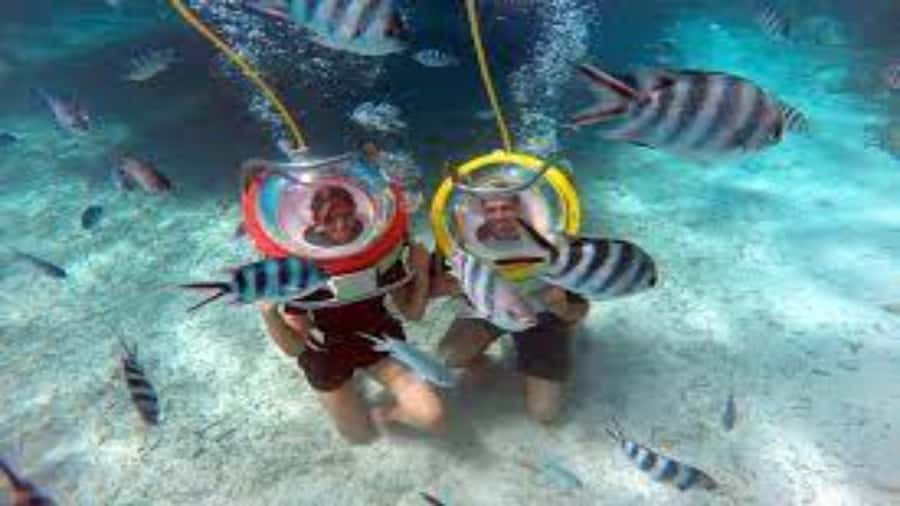 Walking under the sea in Mauritius with transfer - Underwater sea walk in Mauritius: what you are really doing